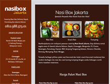 Tablet Screenshot of nasiboxjakarta.com